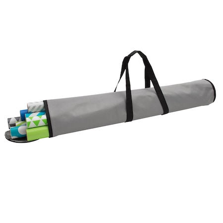 Simplify 30in Wrapping Paper Storage Bag in Grey 9075-GREY